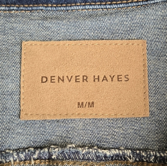 Denver Hayes Cropped Jean Jacket Women's Size Medium - Picture 3 of 4
